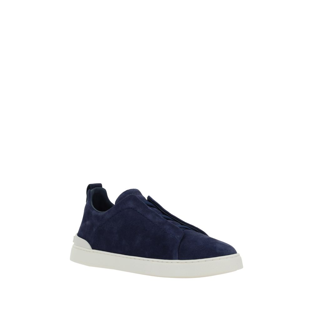 Baskets en cuir suédé ZEGNA