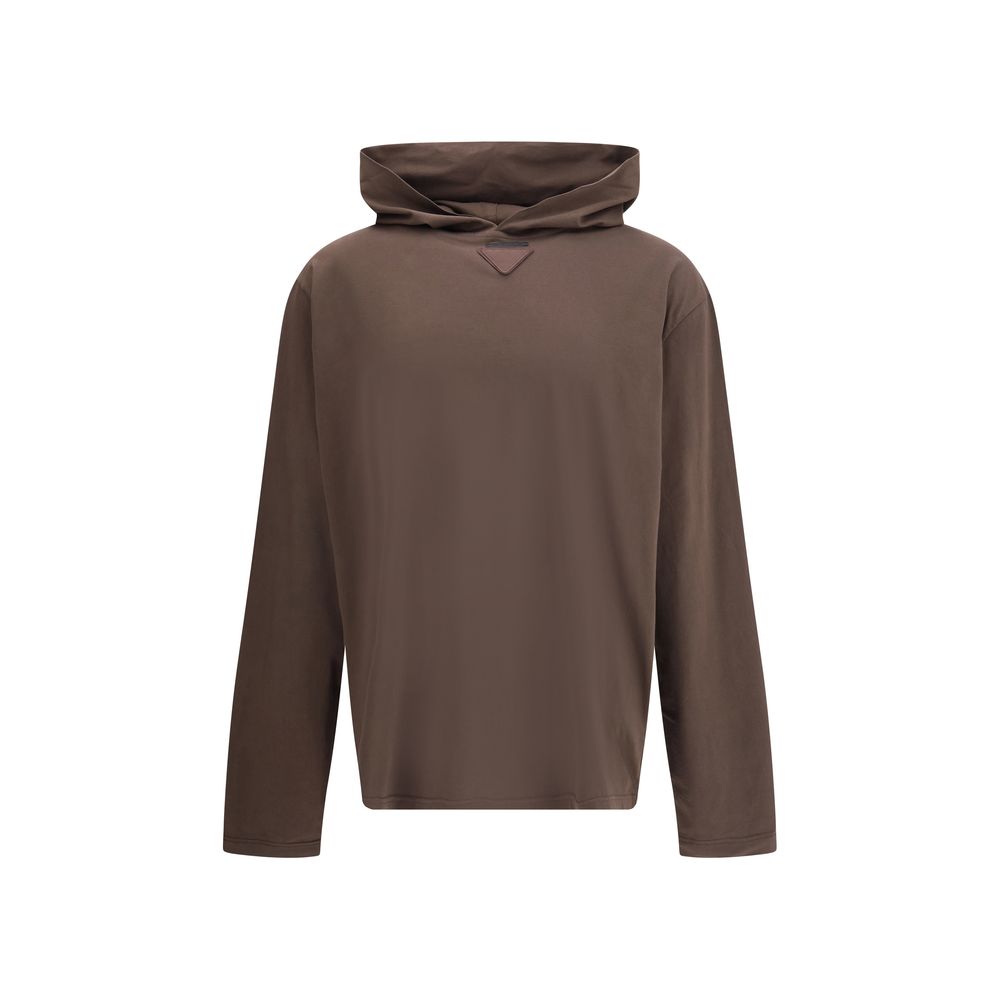 Sweat à capuche léger Prada