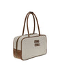 Miu Miu Canvas and leather Beau Shoulder Bag