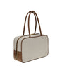 Miu Miu Canvas and leather Beau Shoulder Bag