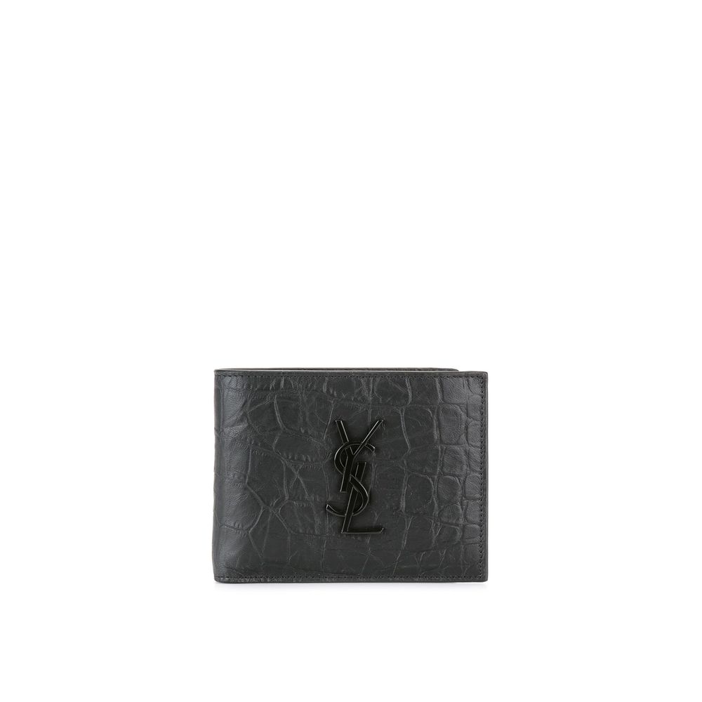 Portefeuille en cuir Saint Laurent Cassandre