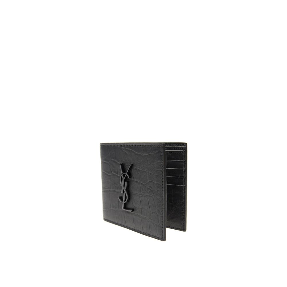Portefeuille en cuir Saint Laurent Cassandre