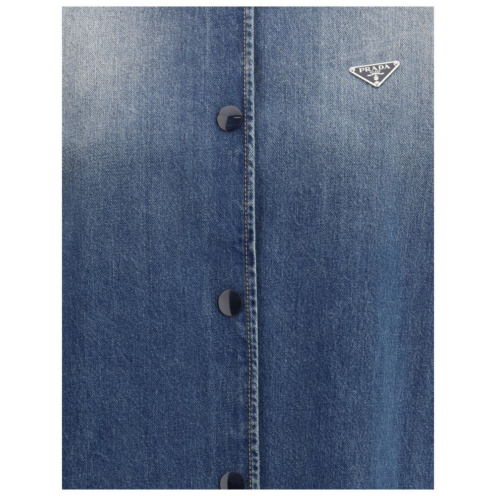 Veste chemise en jean Prada