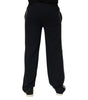 Dolce & Gabbana Black Modal Spandex Straight Logo Trouser Pants