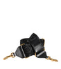 Dolce & Gabbana Black Solid Viscose Bag Shoulder Strap