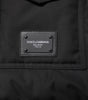 Dolce & Gabbana Black Sleeveless Parka Logo Plaque Jacket
