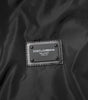 Dolce & Gabbana Black Nylon Logo Plaque Men Bomber Jacket