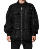 Veste coupe-vent cargo noire Dolce &amp; Gabbana avec logo Mania