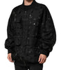 Veste coupe-vent cargo noire Dolce &amp; Gabbana avec logo Mania