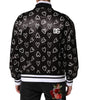 Dolce & Gabbana Black Polyester Heart Print Bomber Jacket