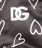 Dolce & Gabbana Black Polyester Heart Print Bomber Jacket