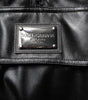 Dolce & Gabbana Black Polyester Logo Plaque Bomber Jacket