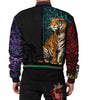 Dolce & Gabbana Multicolor Tiger Print Men Bomber Jacket