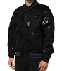 Dolce & Gabbana Black Wool Logo DG Mania Men Bomber Jacket
