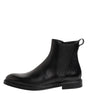 Bottines Chelsea mi-mollet noires en cuir Dolce &amp; Gabbana