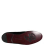 Mocassins à enfiler croisés en daim noir Dolce &amp; Gabbana