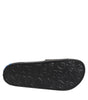 Claquettes plates en cuir noir Dolce &amp; Gabbana, chaussures de plage
