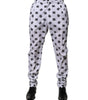 Dolce & Gabbana White Logo Cotton Skinny Denim Trouser Pants