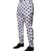 Dolce & Gabbana White Logo Cotton Skinny Denim Trouser Pants