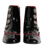 Dolce & Gabbana Black Jackie Buttoned Chelsea Boots Shoes