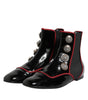 Dolce & Gabbana Black Jackie Buttoned Chelsea Boots Shoes
