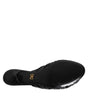 Sandales à talons en cuir noir Dolce &amp; Gabbana