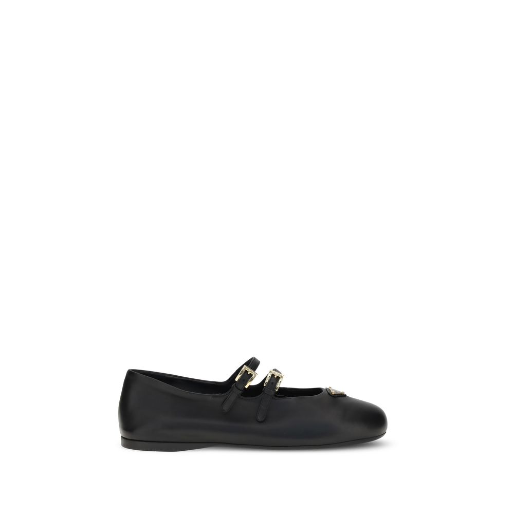 Ballerines en cuir Prada