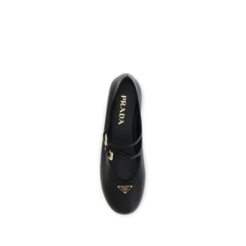 Ballerines en cuir Prada
