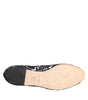 Dolce & Gabbana Blue Taormina Lace Crystals Flats Shoes