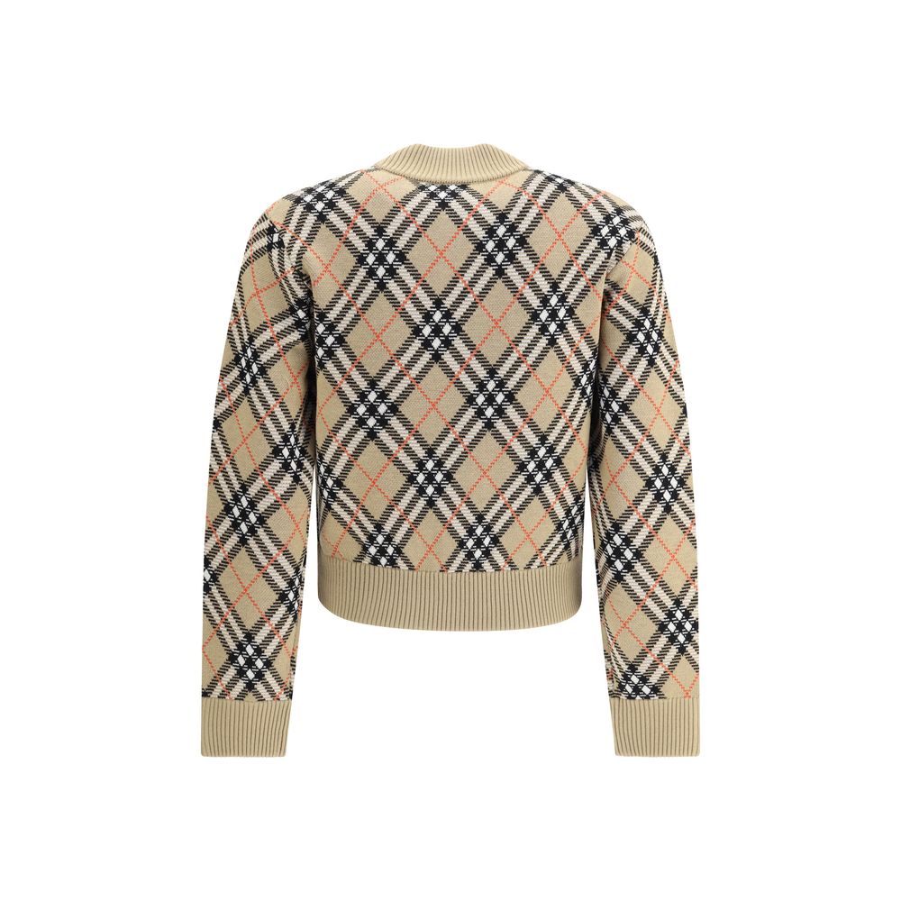 Cardigan à carreaux Burberry