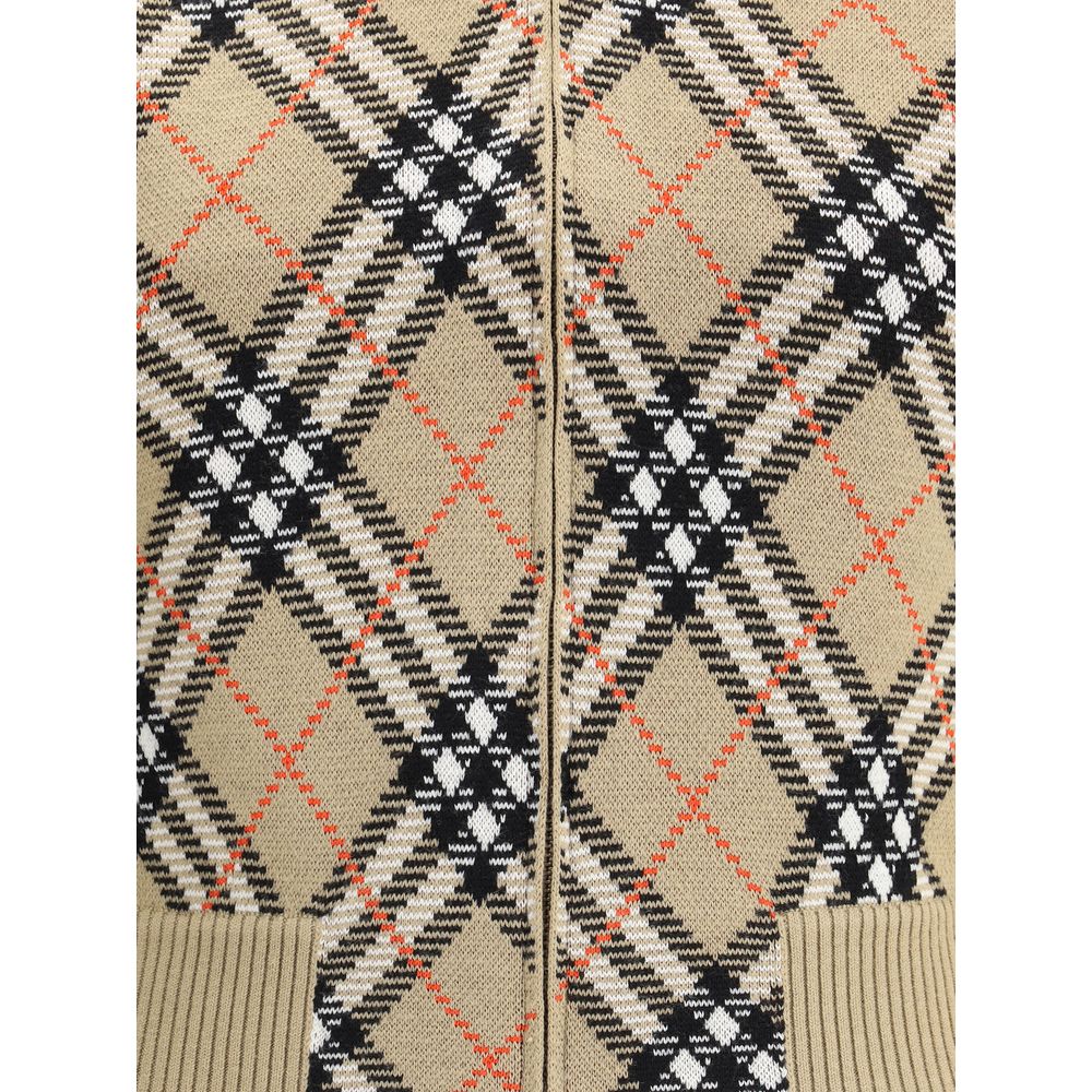Cardigan à carreaux Burberry