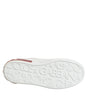 Dolce & Gabbana White Red Leather Portofino Sneaker Shoes