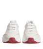 Dolce &amp; Gabbana White Pink Daymaster Low Top Sneakers Shoes