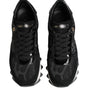 Dolce & Gabbana Black Gray Leopard Low Top Sneakers Shoes