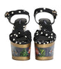 Dolce & Gabbana Multicolor Fish Polka Dot Wedge Sandals Shoes