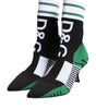 Dolce & Gabbana Green Stretch Sock Style Ankle Boots Shoes