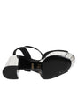 Dolce & Gabbana Black Crystal Ankle Strap Keira Sandal Shoes