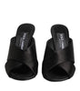 Sandales à talons hauts baroques noires Keira de Dolce &amp; Gabbana