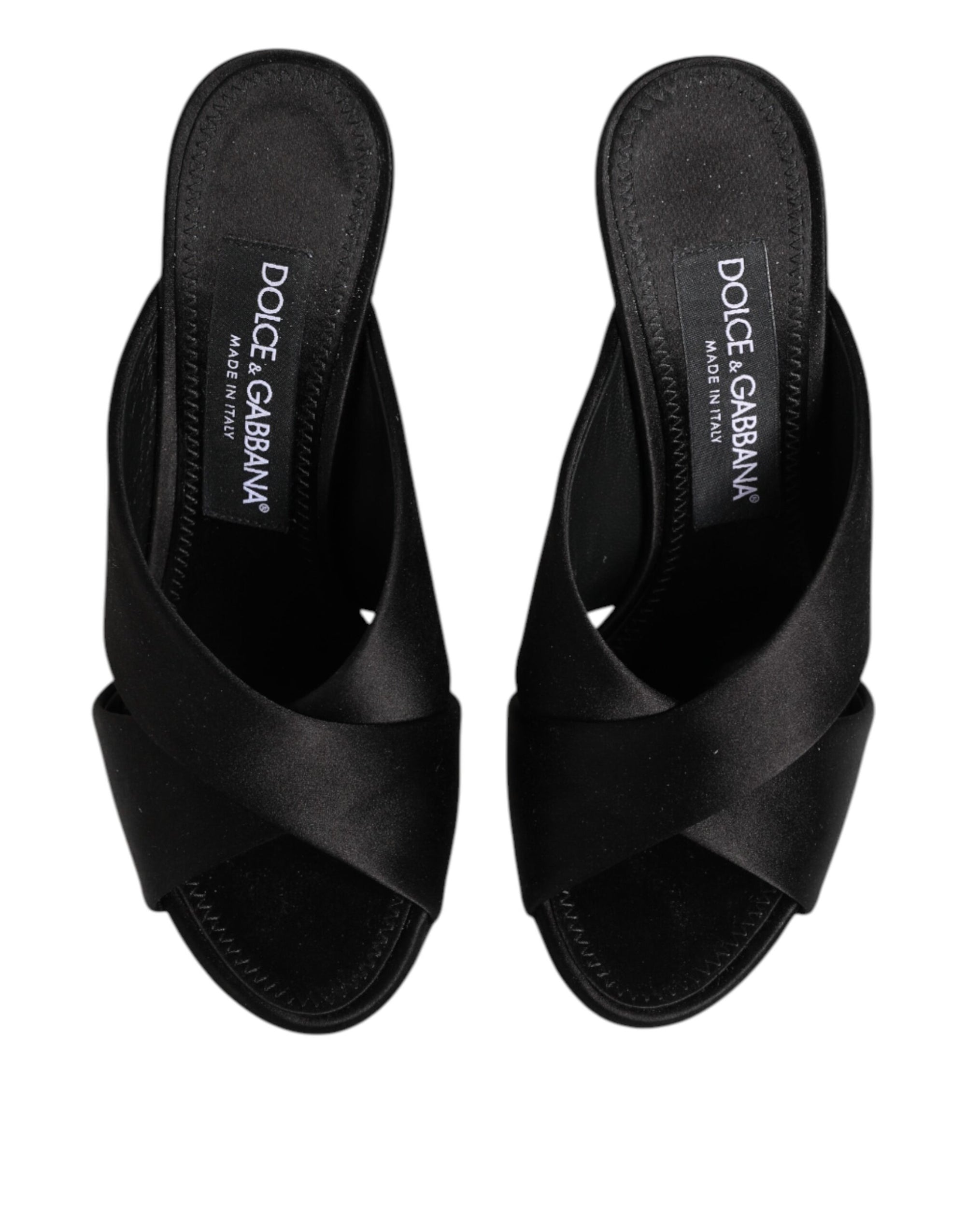 Sandales à talons hauts baroques noires Keira de Dolce &amp; Gabbana
