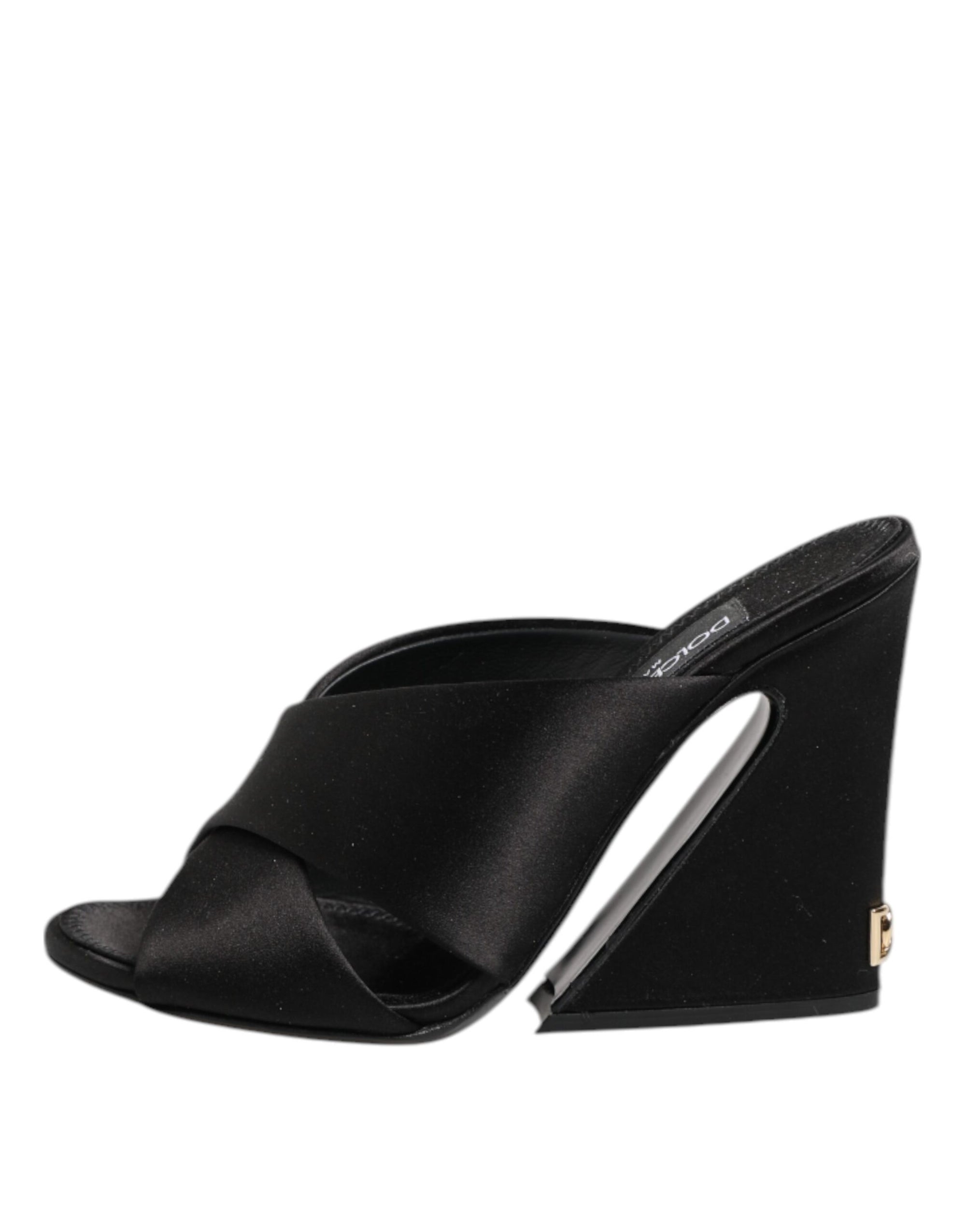 Sandales à talons hauts baroques noires Keira de Dolce &amp; Gabbana