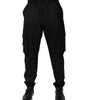 Pantalon de jogging cargo noir uni Dolce &amp; Gabbana pour homme