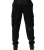 Pantalon de jogging cargo noir uni Dolce &amp; Gabbana pour homme