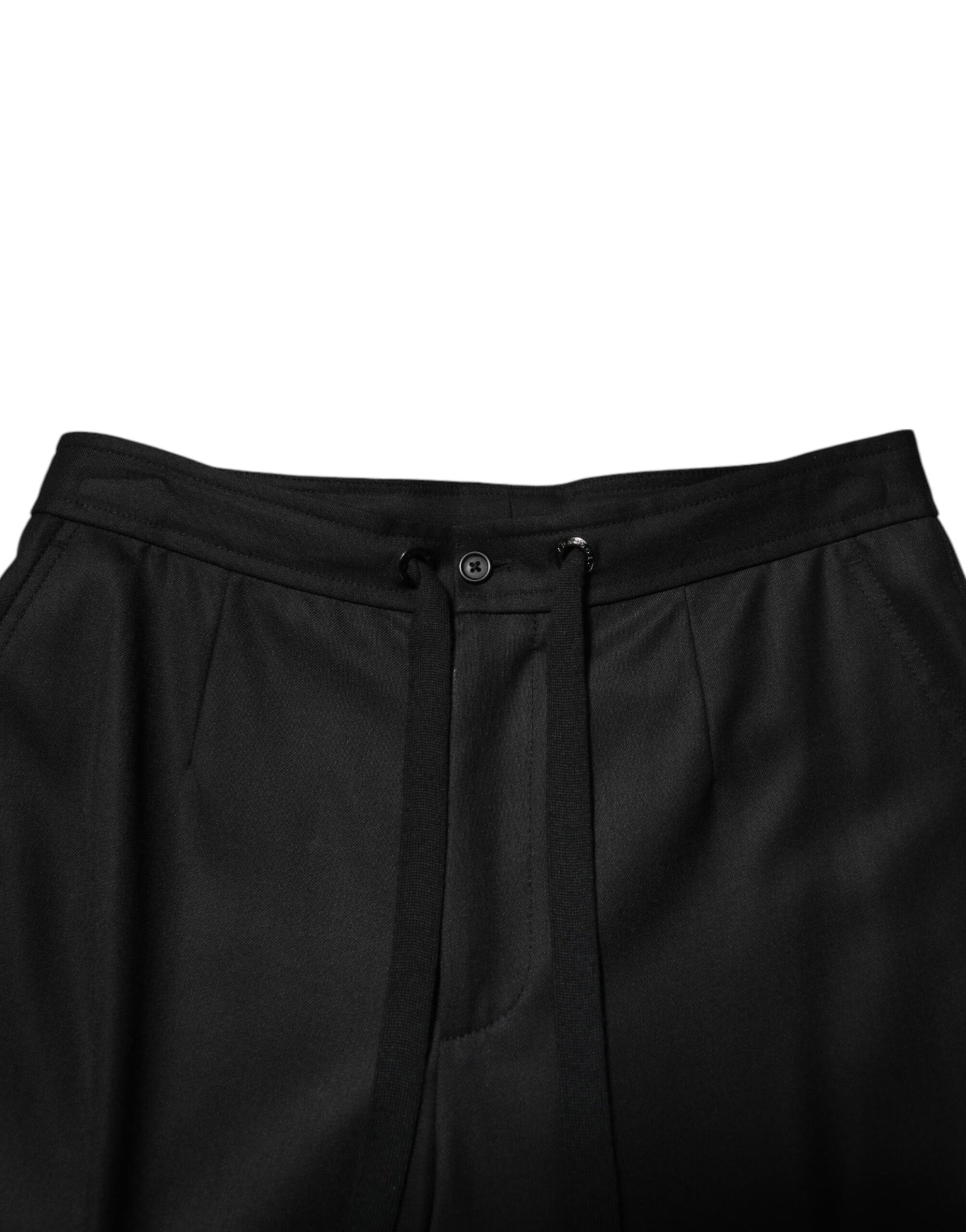 Pantalon de jogging cargo noir uni Dolce &amp; Gabbana pour homme