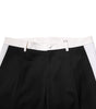 Dolce & Gabbana Black White Stripe Wool Men Trouser Pants