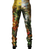Pantalon skinny en soie imprimé forêt multicolore Dolce &amp; Gabbana pour homme