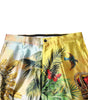Pantalon skinny en soie imprimé forêt multicolore Dolce &amp; Gabbana pour homme