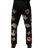 Pantalon habillé noir baroque royal pour homme Dolce &amp; Gabbana