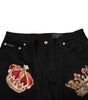 Pantalon habillé noir baroque royal pour homme Dolce &amp; Gabbana