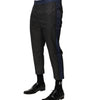 Pantalon chino 3/4 en coton gris bleu Dolce &amp; Gabbana