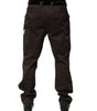 Pantalon cargo en coton stretch marron Dolce &amp; Gabbana pour homme